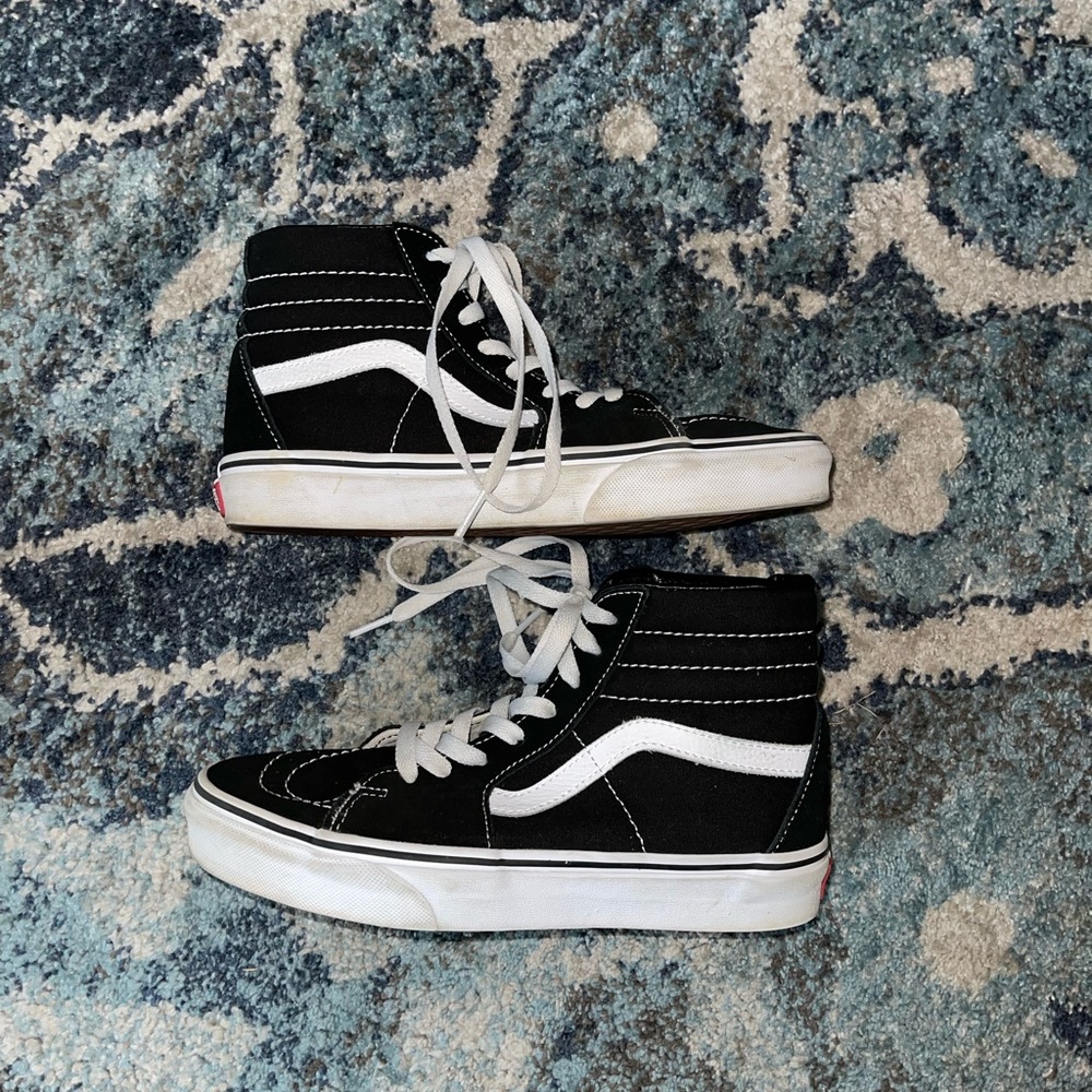 Vans off the wall womens 7.5/mens 6, black